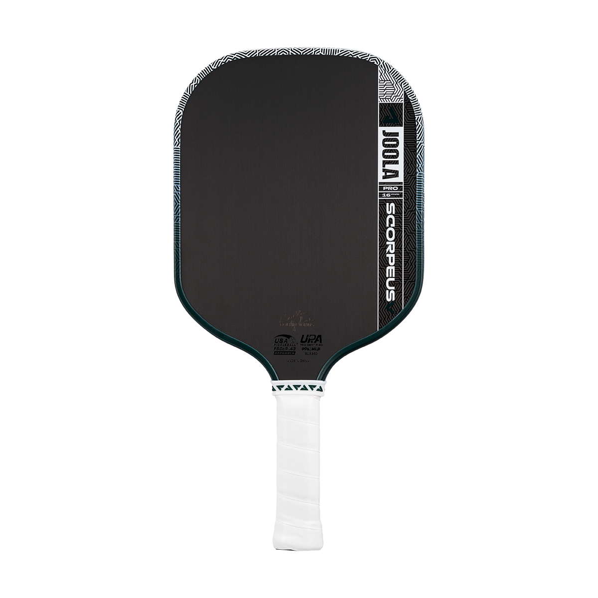 JOOLA Scorpeus Pro V Collin Johns Club Green 16mm Pickleball Paddle