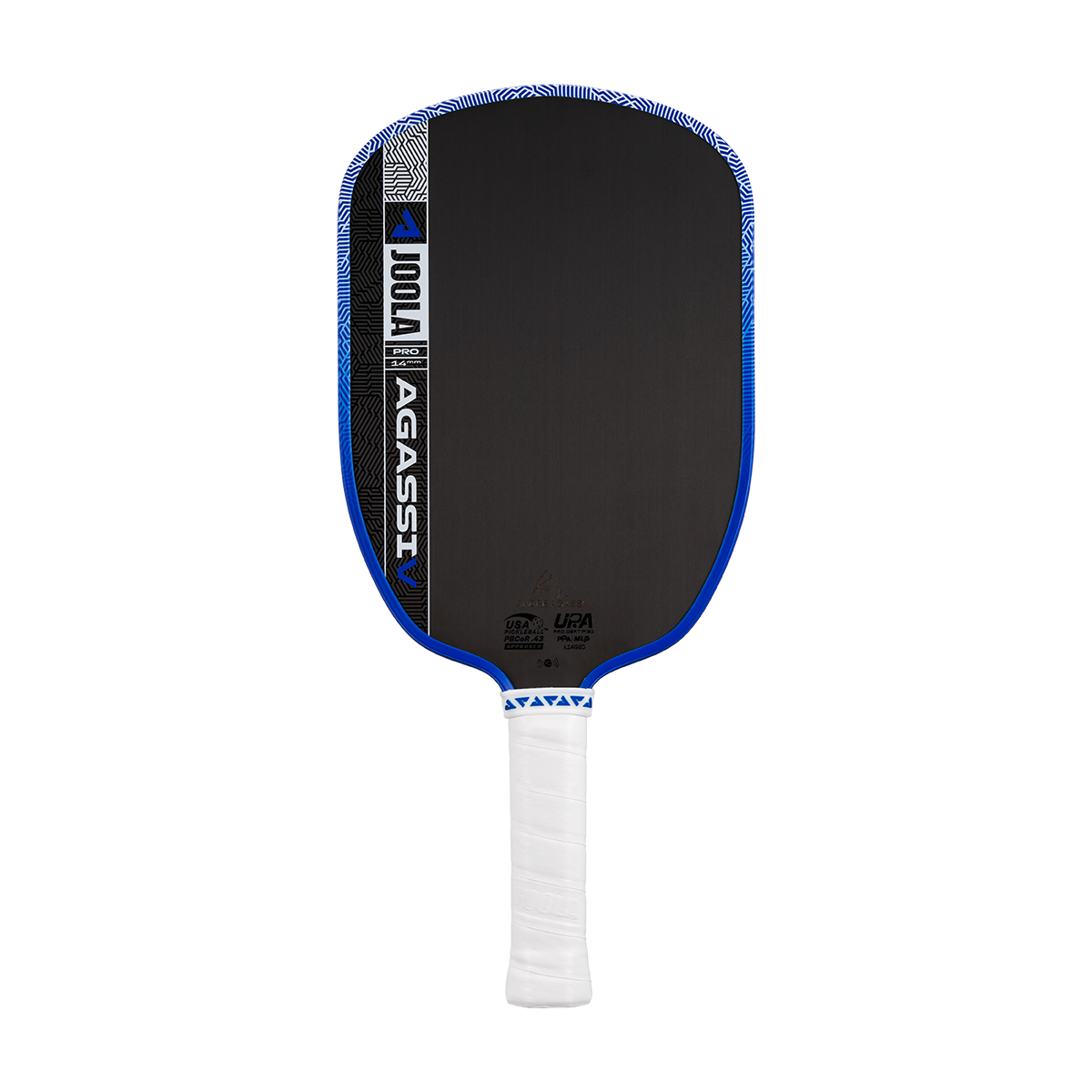 JOOLA Agassi Pro V Royal Blue 14mm Pickleball Paddle
