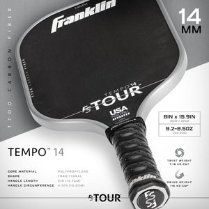 Franklin FS Tour Tempo 14mm Pickleball Paddle
