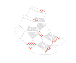 Acacia Performance Socks - 1/4 Length (White)